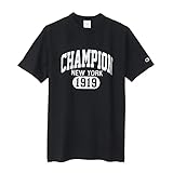 [チャンピオン] Tシャツ 半袖 丸首 綿100% Cotton USA グラフィックロゴプリント ショートスリーブTシャツ ベーシック C3-X340 メンズ ブラック M