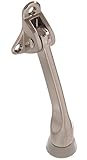 The Hillman Group 851806 4-Inch Kickdown Door Stop, Satin Nickel [並行輸入品]