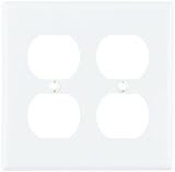 クーパー配線デバイスナイロン2-gang二重レセプタクル標準サイズ壁プレート N/A PJ82W 1