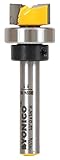 Yonico 14177q 直径12.7mm (1/2インチ) オフセット フラッシュトリム テンプレート ルータービット、シャンク径6.4mm (1/4インチ)