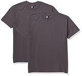 Hanes メンズ BEEFY 半袖Tシャツ ( 2枚組 ) US サイズ: X-Large カラー: グレイ