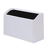 ゴミ箱 おしゃれ 卓上 2L 袋が見えないゴミ箱 スリム 小さめ ミニ キッチン 洗面台 ごみ箱 トラッシュカン (ホワイト, 2L)