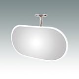 信栄物産 防犯ミラー室内用　ﾌﾚｷｼﾌﾞﾙ 小判　255×505　枠：白 ＃KA-500W