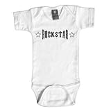 反乱インクベビー351W612 Rockstar- 6-12月ホワイトワンピースアンダー