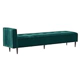 arne ベンチソファ 背もたれ無し ベンチチェアー 長椅子 片肘付き イス ダイニング 2～3人掛け 布張り Baggy SA 2×8 V-1027 ブルーグリーン