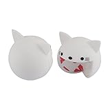 uxcell コーナークッション 安全 テーブル 机 エッジプロテクター カツーン子猫 デザイン ホワイト 2個入り