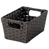 ちどり産業 ペーパーバスケット カラーボックス対応 クォータータイプ ブラウン CH-30BR