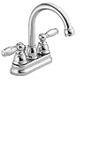 Pearless p299685lf-eco-wダブルハンドル洗面所蛇口、クロム