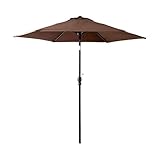 オープンカフェ風パラソル 248cm【ノクターン-NOCTURNE-】パラソル　撥水　アルミ　ブラウン