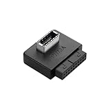 SinLoon USB 3.0 フロントパネルヘッダー USB 3.0 19/20ピン to Type-E マザーボードアダプター 19ピンメス to Type-E メス フロントコネクターコンバーター (A)