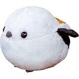 ULOVEJOYシマエナガ ぬいぐるみ、しまえなが ぬいぐるみ、シミュレーション脂肪丸いスズメ＆シジュウカラ、ぬいぐるみぬいぐるみ本物そっくり動物人形、ソフト鳥枕、子供のためのかわいいギフトの女の子を詰め (B,30cm)