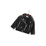 Pojour ベビー服 子供服 女の子コート 冬秋 防寒 レザージャケット コート おしゃれジャケット 暖かい 綿 ベビールームウェア 普段着 カジュアル 旅行 記念日 プレゼント 赤