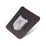 クラウン 専用 メガネホルダー CROWN 17系 18系 20系 30系 200系 210系 220系 カスタム サングラスホルダー 車 チケット カード ホルダー レザー製 サングラス クリップ 車用収納 眼鏡ホルダー 取り付け簡単 多機能 (ブラック, クラウン 専用)