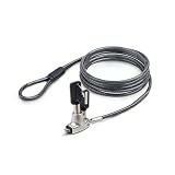 StarTech.com セキュリティーワイヤーロック／1.5ｍ／シリンダー錠／スリムタイプ／Noble Wedgeスロット対応／ノートPC ノートブックパソコン用 盗難防止ケーブル SNBLK-LAPTOP-LOCK