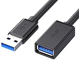 USB 延長ケーブル USB3.0 5Gbps高速データ転送 1m タイプAオス-メス 対応 プリンター/外付けハードドライブ/マウス/キーボード/その他機器接続