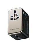 【最新改良型・より小さい！】 MOMAX 変換プラグ PD 100W GaN 急速充電 全世界対応 6台同時充電 2*PD USB-C+2*QC USB-A 海外用コンセント 2個AC差込口 海外変換プラグ C/BF/O/Aタイプ ヨーロッパ/韓国/イギリス/アメリカ/オーストラリアなどの国に対応 パソコン コンパクト