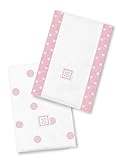 スワドルデザインズ バーピー よだれ拭き (バープクロス) ビッグドット ピンク 2枚セットSD-357P 【日本正規品】