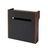 山善(YAMAZEN) ケーブルボックス ハイタイプ コード収納 ダークブラウン RCB-L(DBR/BK)