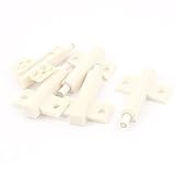 uxcell ダンパーバッファ ドア用金物　プラスチック 65 x 45.5 x 13mm ホワイト 5個入り