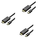 3X Mini DisplayPort〜ケーブル 4K Mini DP〜 6フィートのケーブル Book用 Air/Pro、 Pro/Dock、モニター、プロジェクター用