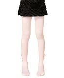 (コ-ランド) Co-land 子供用 タイツ ガールズパンスト こどもスパッツ キッズ 女の子レギンス 美脚ストッキング 花リボン ジュニア 吸汗抗菌 ピンク サイズ5