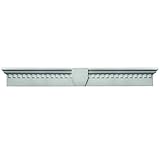 Buildersエッジ060020973030 73 5 / 8 " x 9 "クラシックDentilウィンドウヘッダー030、ペイント可能