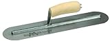MARSHALLTOWN The Premier Line MXS66FR 16-Inch by 4-Inch Finishing Trowel Fully Rounded with Curved W