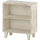 オープンラック 木製 2段 幅24.5cm×奥行14cm×高さ28cm AKB-239WH ホワイト (白) 【完成品】