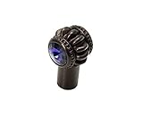 Carpe Diem Hardware 867-12H Cache Double Knob Made with Swarovski Element, Bronze, 3/4-Inch [並行輸入品]