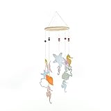 Roser Life Mobiles Handmade Hanging Mobile Colorful Seahorse Starfish Shell Decor (Pack of 1)【クリスマス】