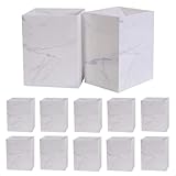 sasttie サニタリーボックス 車用 ゴミ箱 トイレ エチケットボックス 紙製 使い捨て 見えない ごみ箱 (ホワイト(12枚入))