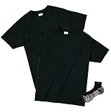 Printstar 綿ライトTシャツ 2枚組 Sportsソックスセット ブラック XL