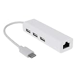 Katigan USB-C USB 3.1 pe C？USB RJ45イーサネットLANアダプター ハブ ケーブル PC用
