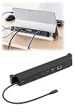 イーサプライ ドッキングステーション Surface専用 USB-Cハブ 4K/30Hz HDMI USB×3 LAN PD100W Pro11/Pro10/Pro9/Go3/Go4対応 EZ4-HUB039BK3