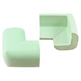 uxcell 食器棚コーナープロテクター　テーブルコーナークッション　テーブルデスク　角カバー　ライトグリーン　2個　発泡マット
