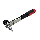 Lovoski 2個入り　小型　1/4　ラチェット　レンチ　ドライバー　ソケット　レンチ　棒　ハンド　ツール　黒＆赤