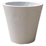 軽量コンクリート製植木鉢 フォリオ ソリッド ホワイト 31cm
