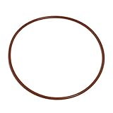 uxcell　シリコンOリング　120mm x 114mm x 3mm　シール　レッド