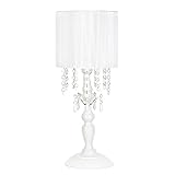 Tadpoles Chandelier Shaded Table Lamp, White by Tadpoles