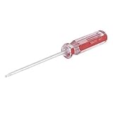 SODIAL(R)3個レッドクリアハンドル2.0ミリメートル磁気チップ75ミリメートルシャフトトライアングルドライバー
