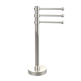 Allld|#Allied Brass 973G-PNI Vanity Top 3 Swing Arm Guest Towel Holder with Groovy Accents, [並行輸入品]