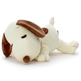 ピーナッツ Cacao すやすやフレンド ぬいぐるみS スヌーピー (ホワイト＆ミルク) ぬいぐるみ幅約20cm