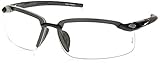 ES5 Reader Crossfire Safety Glasses Clear Diopter 1.5 Shiny Pearl Gray Frame by Crossfire