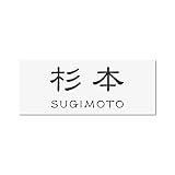 丸三タカギ 彫り込み済表札 アクリル APY2-W-3-1-杉本 【完成品】