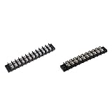 F Fityle 端子台　ターミナルブロック　12V　30A　10/12ポジション　二行　スクリュー　ストリップ