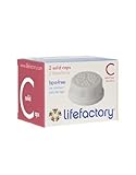 Lifefactory Flat Cap for 4 & 9-Ounce Glass Bottles, 2-Pack, White by Lifefactory [並行輸入品]