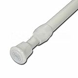 30cm - 50cm Adjustable Tension Bathroom Curtain Extensible Rod Hanger Spring Loaded