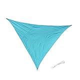 B Blesiya UV保護　シェードセイル　全8色　屋外　デッキ　ガーデン　中庭　プール　3m/3.6m　防水　三角　　 - ブルー3m