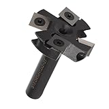 スポイルボードサーフェイシングルータービット 12mmシャンク 1 3/4inカット直径 4枚刃インサートプラニングビット