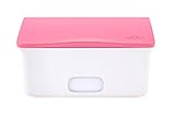 Ubbi Wipes Dispenser with Weighted Plate, Pink by Ubbi